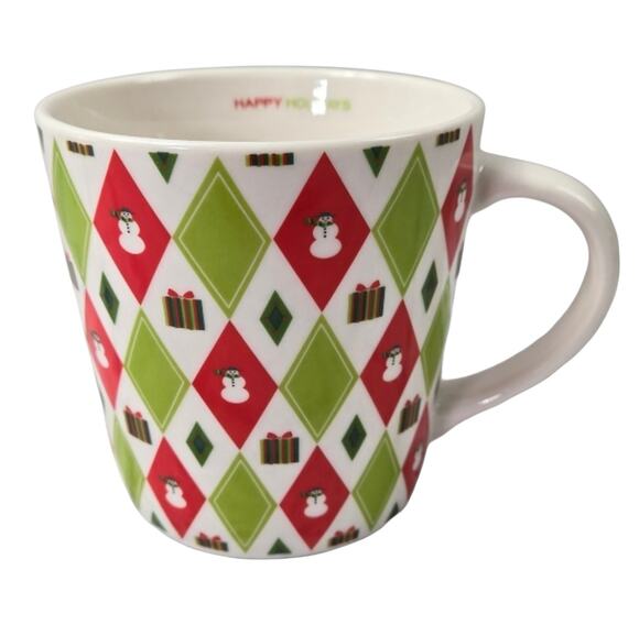 Starbucks Other - NWT Starbucks Barista 2003 Holiday 40s Wrapping Paper Coffee Mug Red Green 18 oz